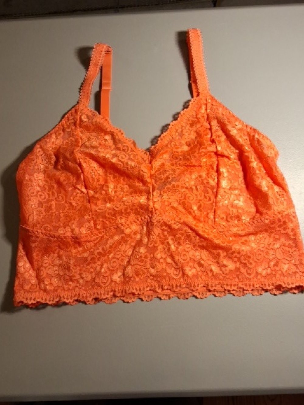 torrid Neon Orange Lace Bralette